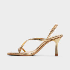 Riva in Gold 14213553 - Sling back heeled sandal Stiletto heel