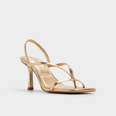 Riva in Gold 14213553 - Sling back heeled sandal Stiletto heel