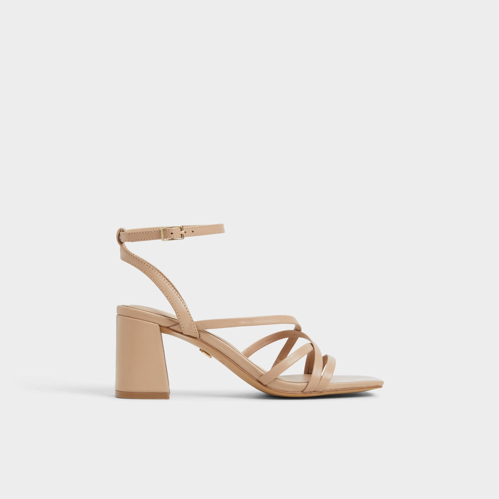 Block heel Esther Tan Women's Block heels - Strappy heeled sandal