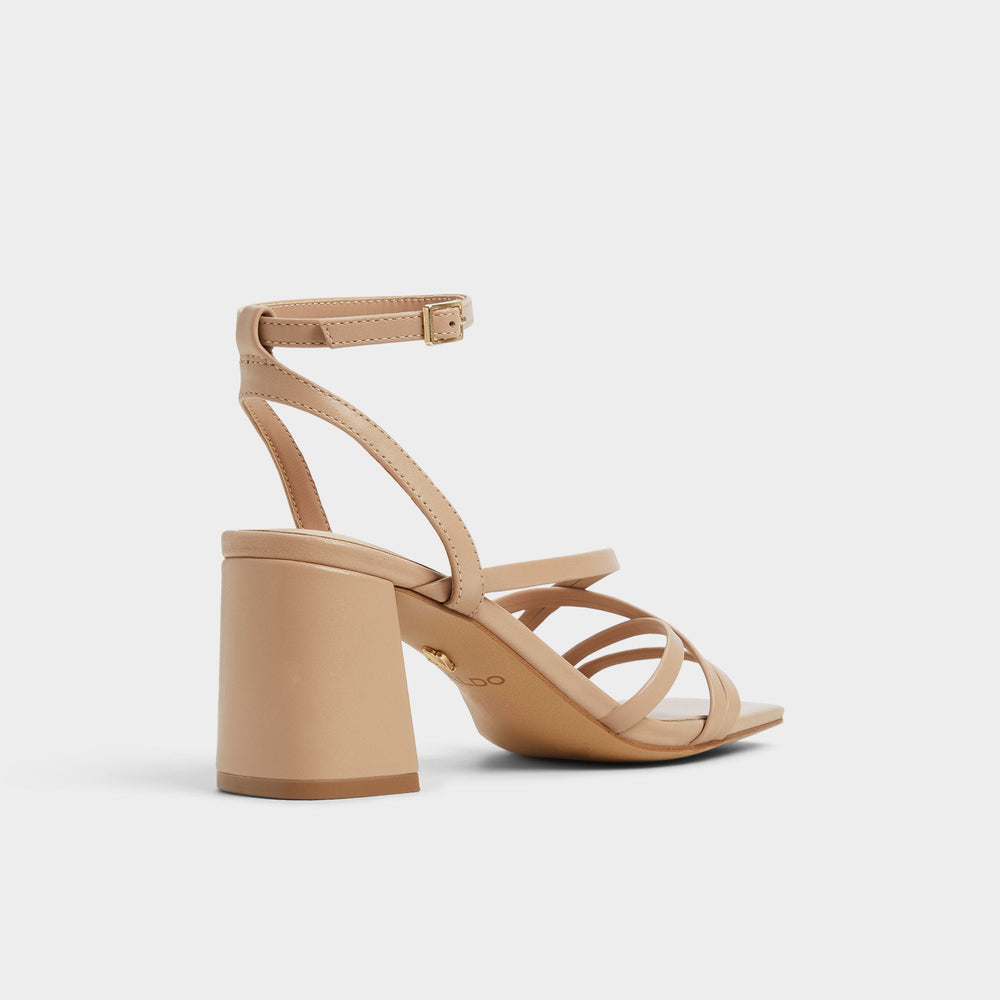 Block heel Esther Tan Women's Block heels - Strappy heeled sandal