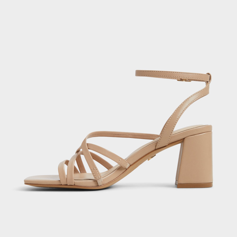Block heel Esther Tan Women's Block heels - Strappy heeled sandal