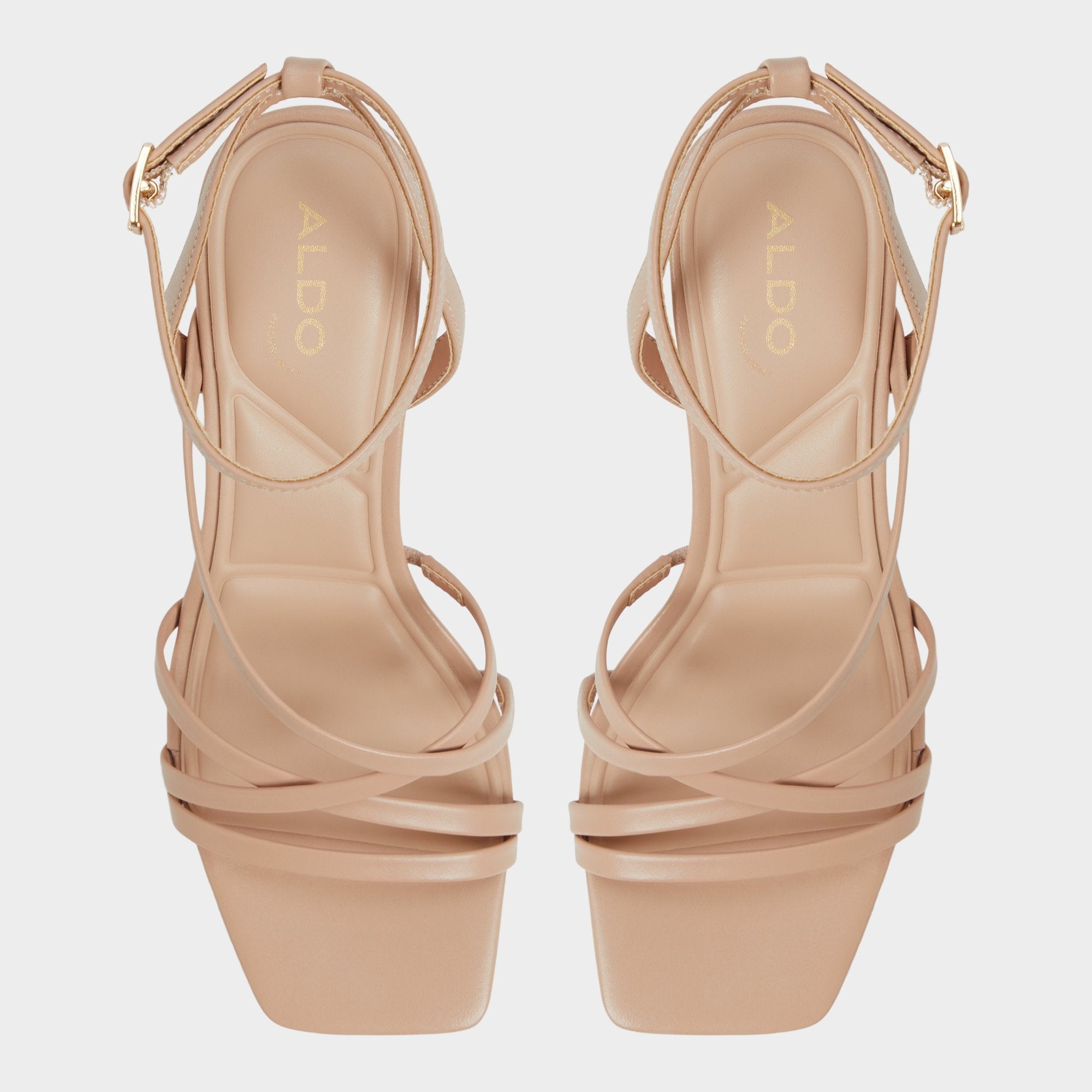 Block heel Esther Tan Women's Block heels - Strappy heeled sandal