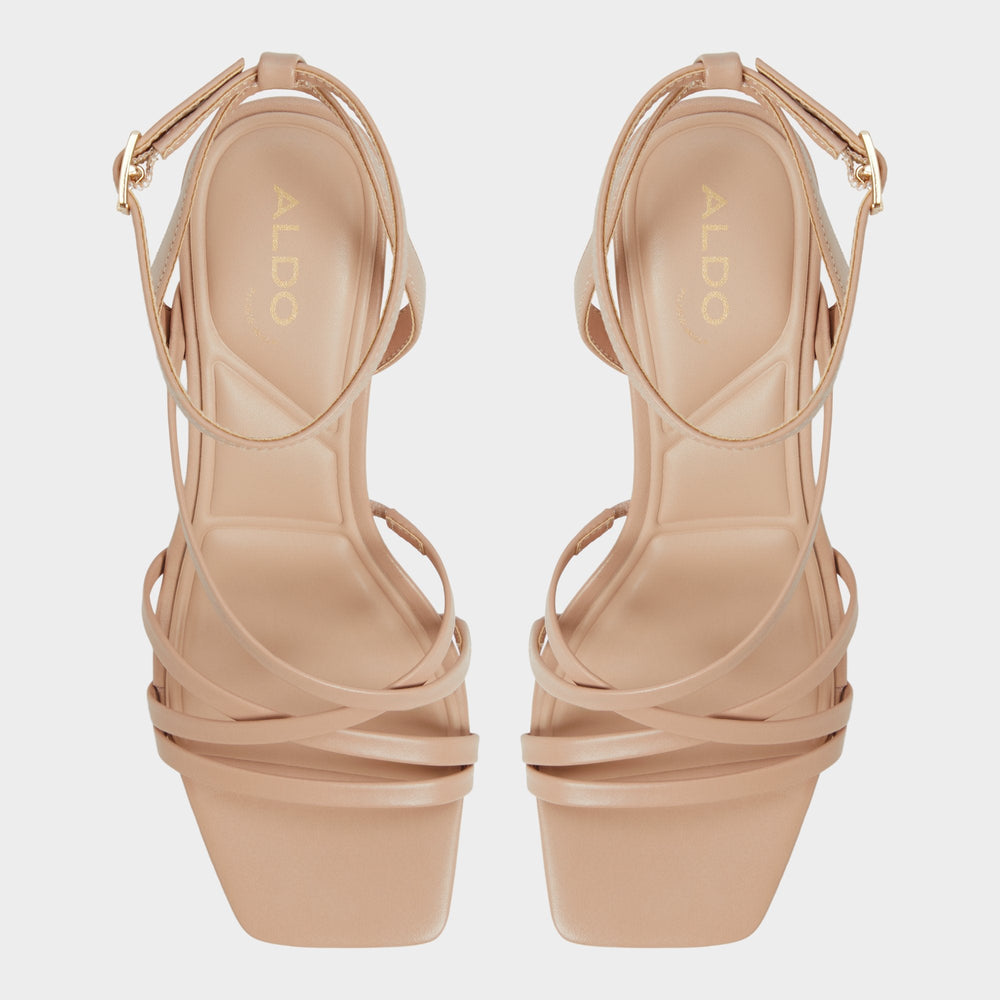 Block heel Esther Tan Women's Block heels - Strappy heeled sandal