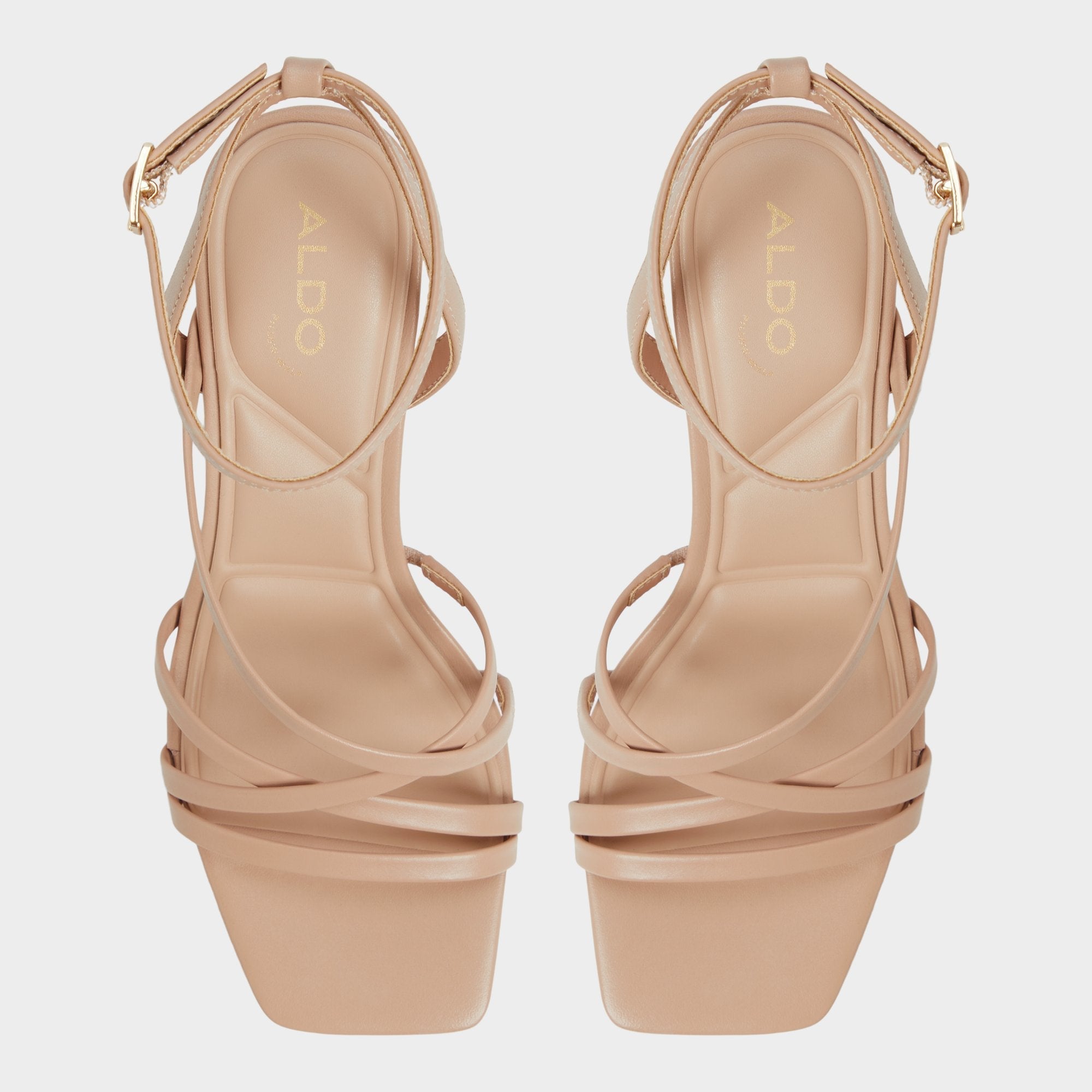 Block heel Esther Tan Women's Block heels - Strappy heeled sandal