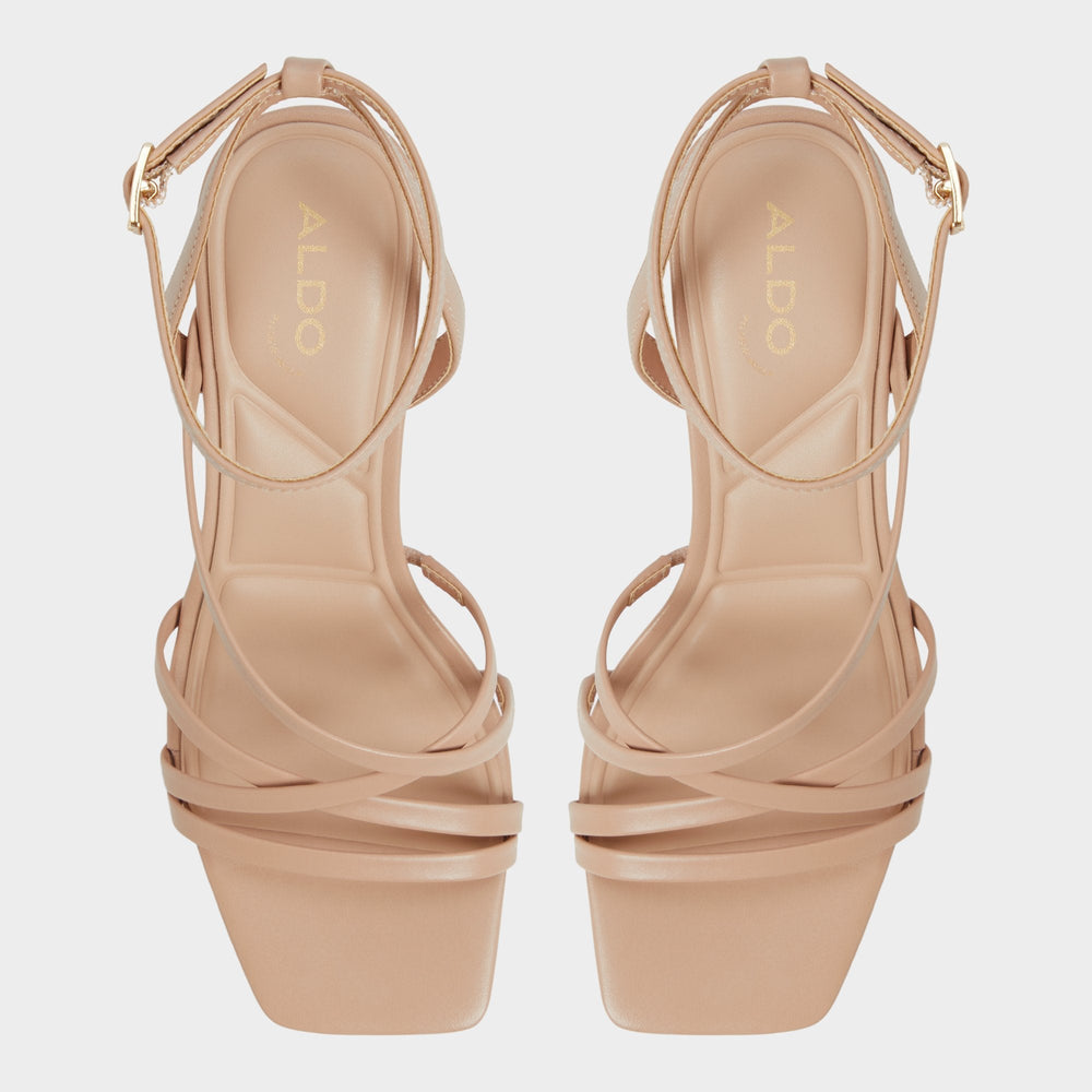 Block heel Esther Tan Women's Block heels - Strappy heeled sandal