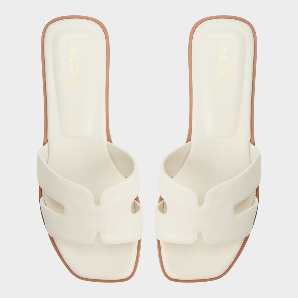 Itsandal White Women's Flats - Slide sandal