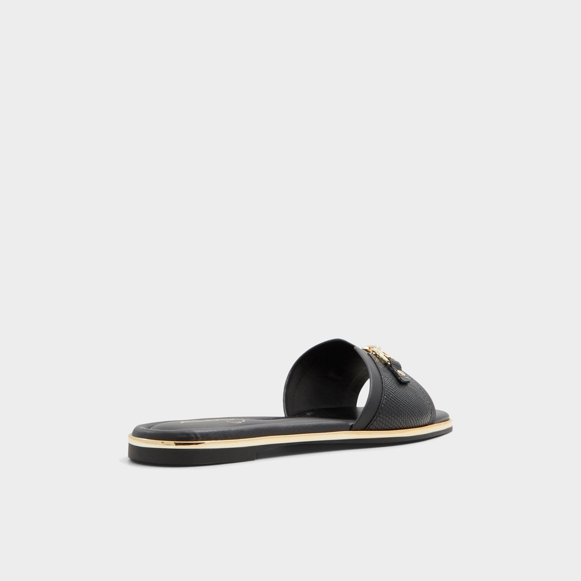 Alamassi Black Women's Flats - Slide sandal