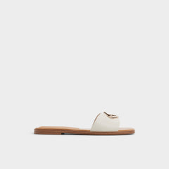 Biggin in White Bone - Slide sandal
