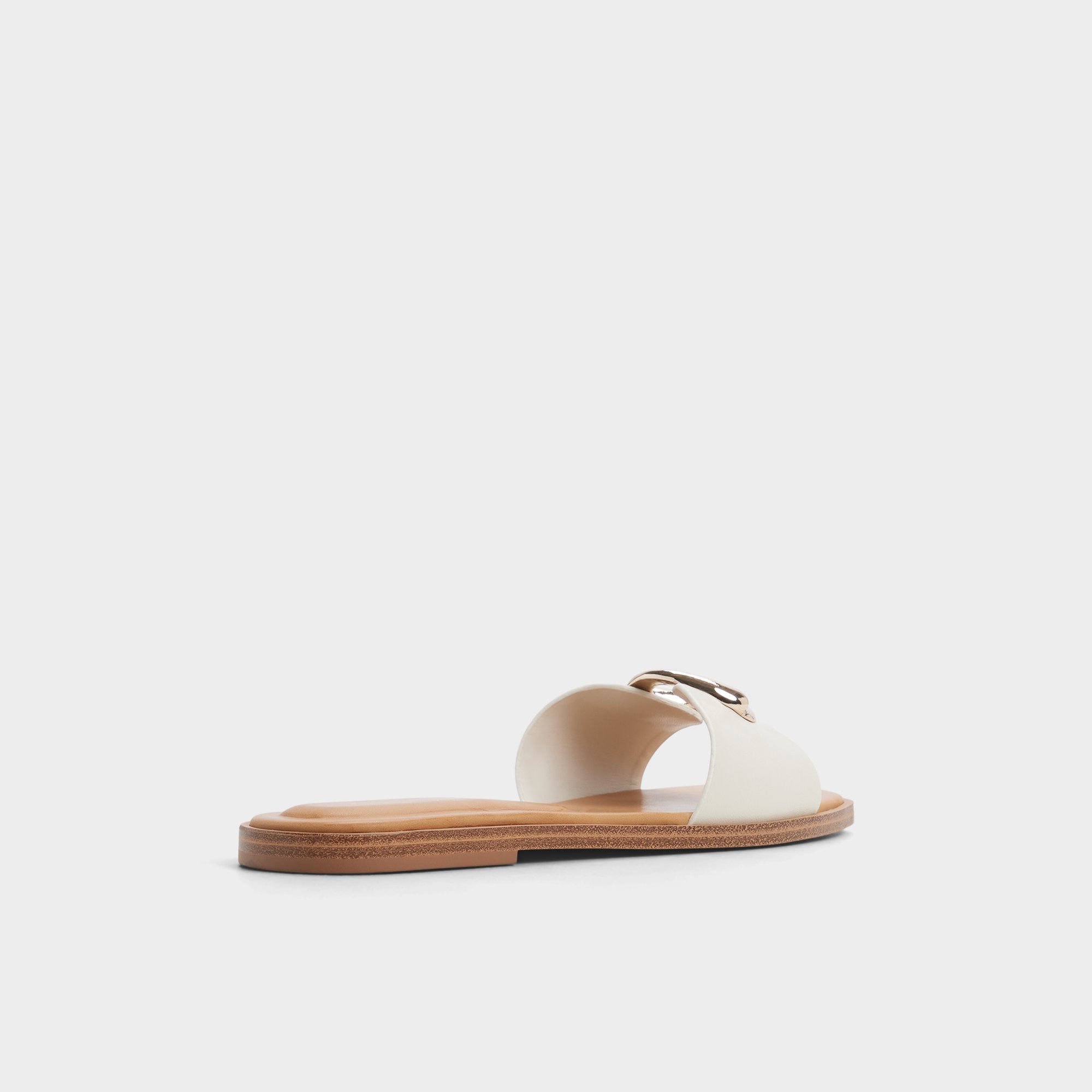 Biggin in White Bone - Slide sandal