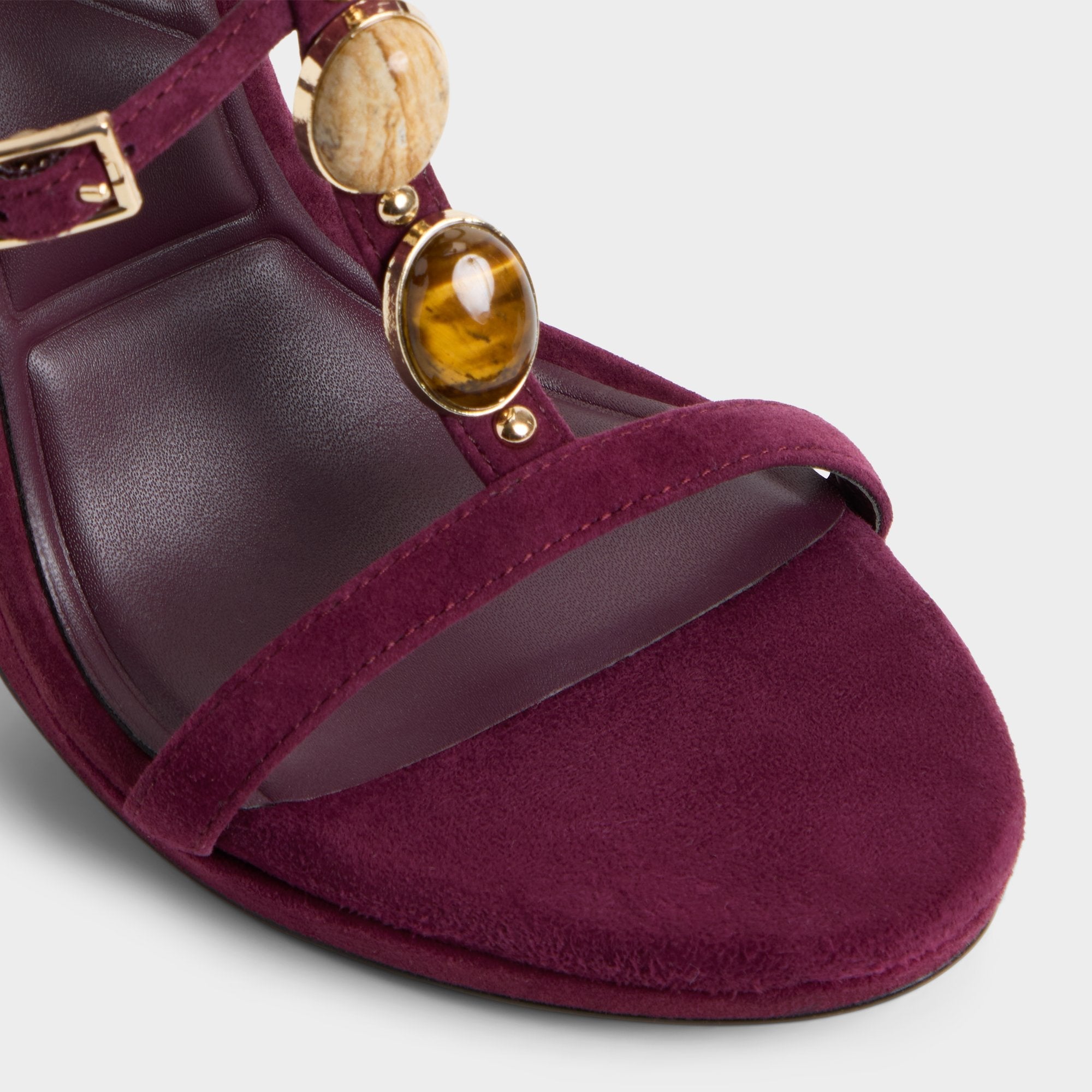 Opalia in Bordo - Strappy heeled sandal Platform