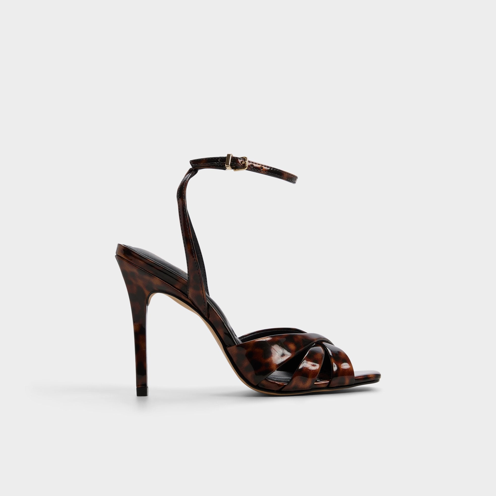 Meteora in Open Brown - Strappy heeled sandal Stiletto heel