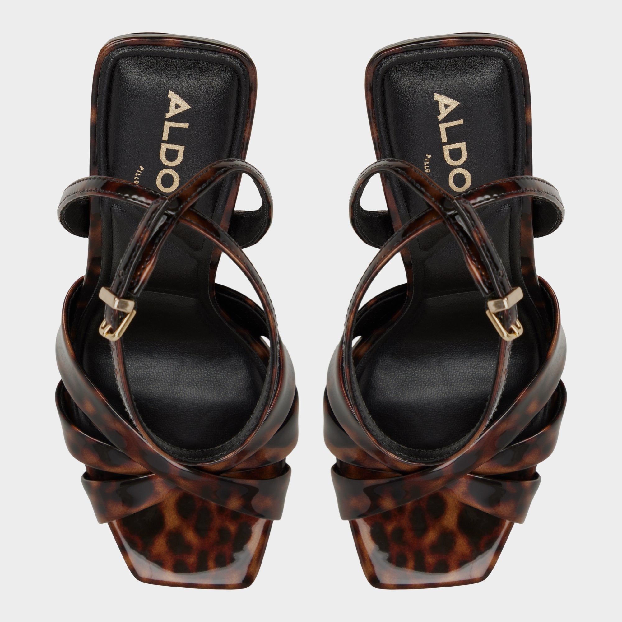 Meteora in Open Brown - Strappy heeled sandal Stiletto heel