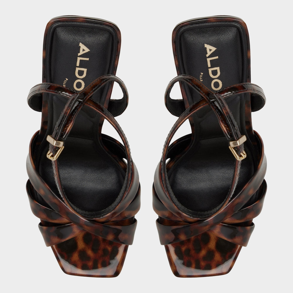 Meteora in Open Brown - Strappy heeled sandal Stiletto heel