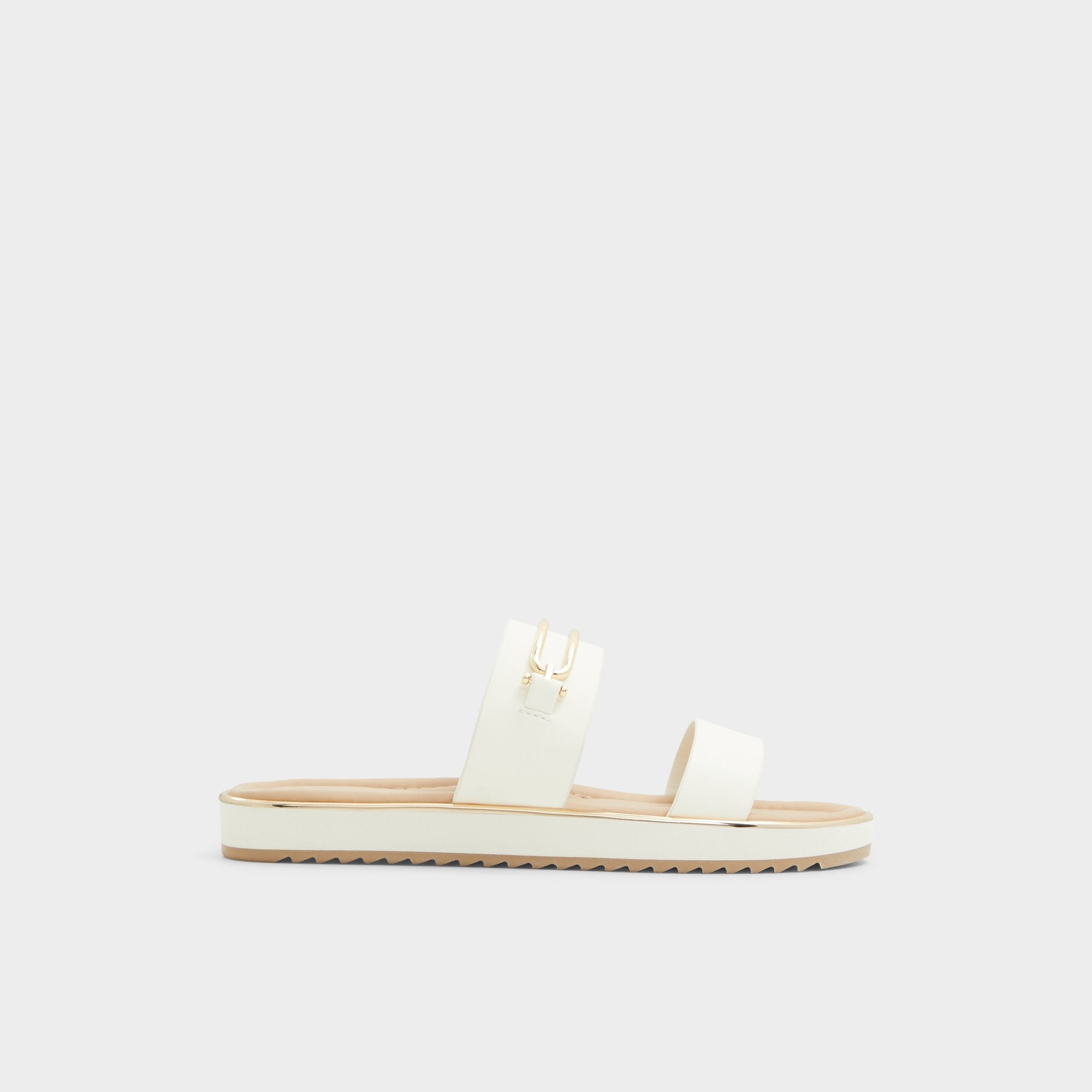 Lagoon White Women's Strappy sandals - Slide sandal Footbed sandal