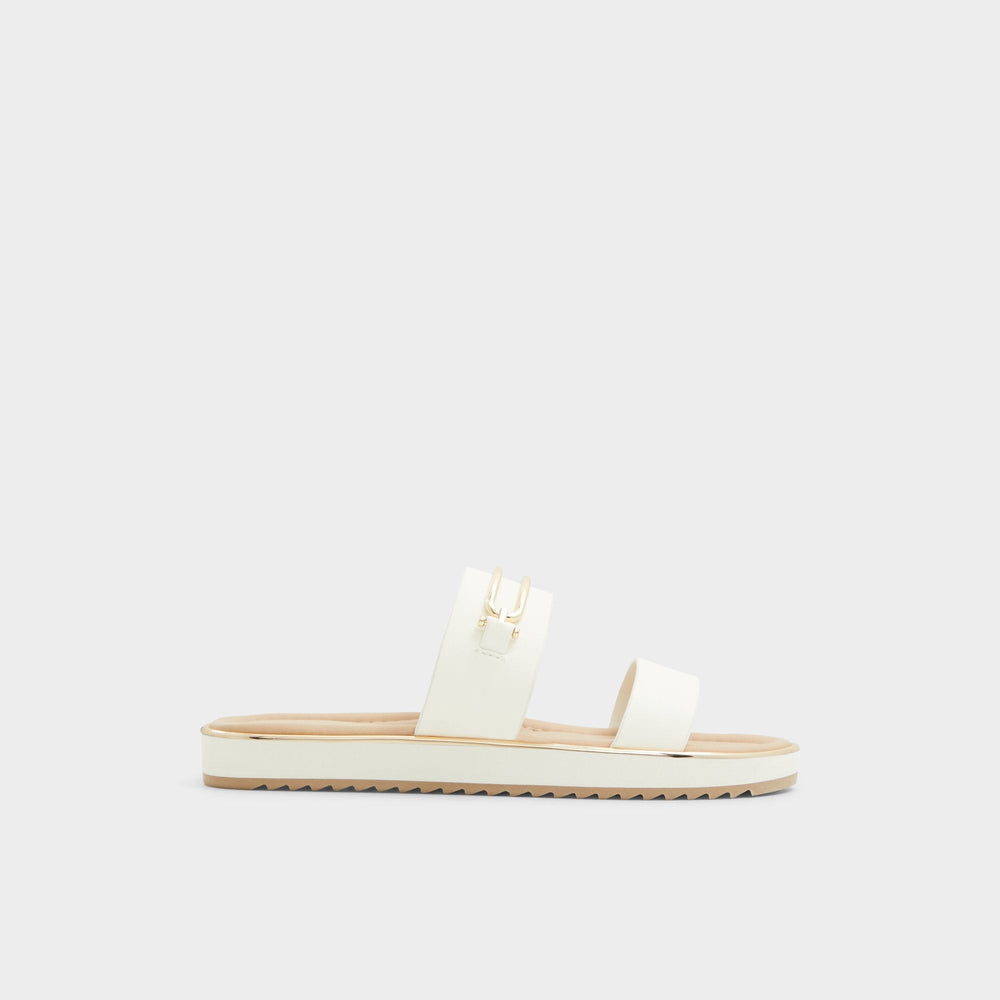 Lagoon White Women's Strappy sandals - Slide sandal Footbed sandal