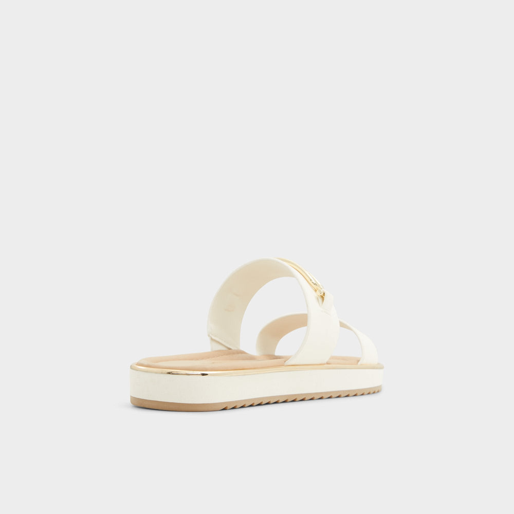 Lagoon White Women's Strappy sandals - Slide sandal Footbed sandal