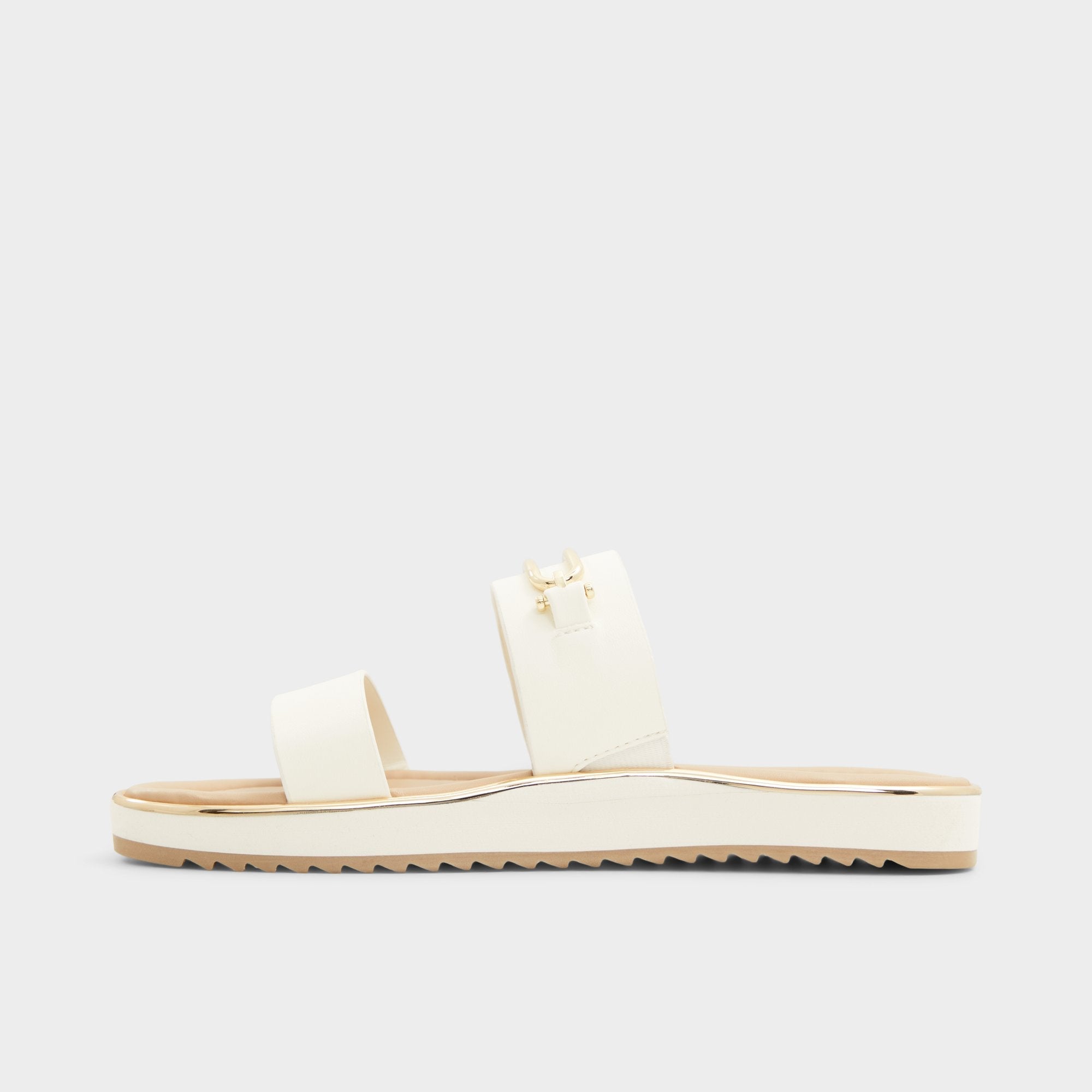 Lagoon White Women's Strappy sandals - Slide sandal Footbed sandal