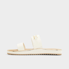 Lagoon White Women's Strappy sandals - Slide sandal Footbed sandal