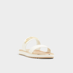 Lagoon White Women's Strappy sandals - Slide sandal Footbed sandal