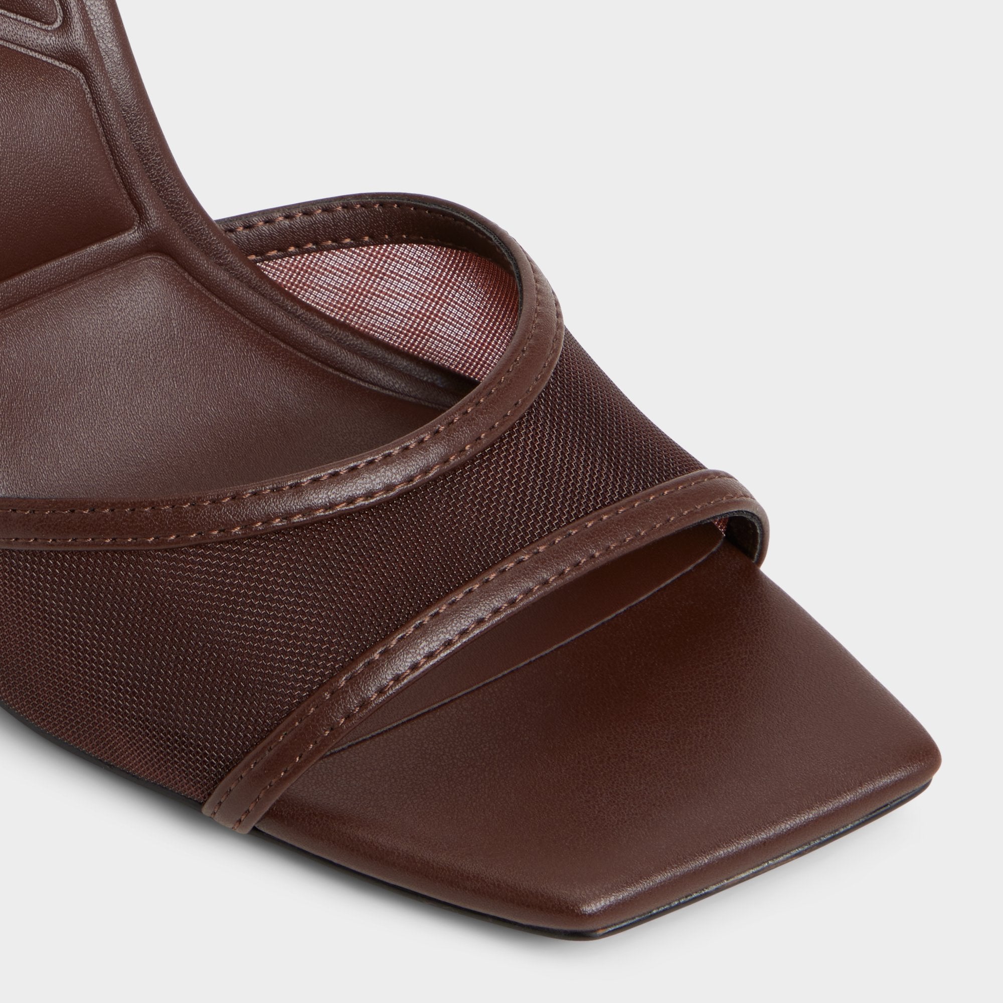 Sharra in Dark Brown - Strappy heeled sandal Stiletto heel