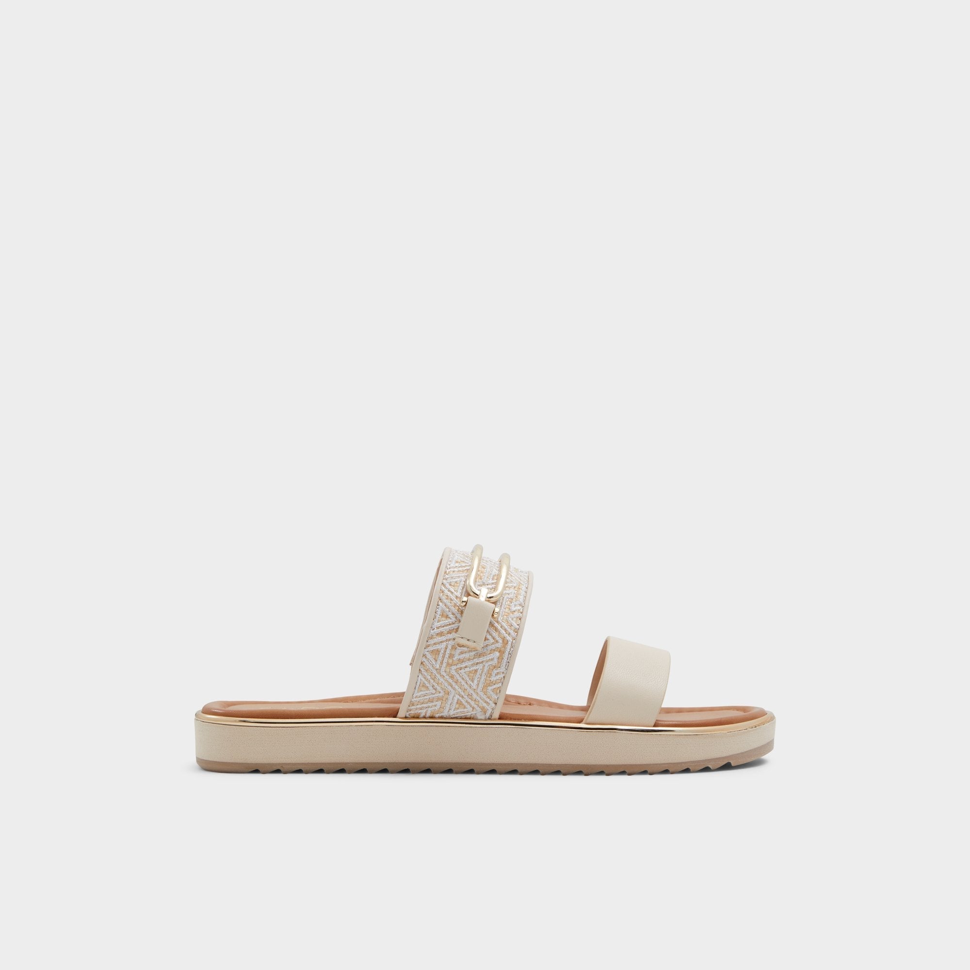 Footbed sandal Lagoon Other Beige Synthetic Print Women's Footbed sandals - Slide sandal
