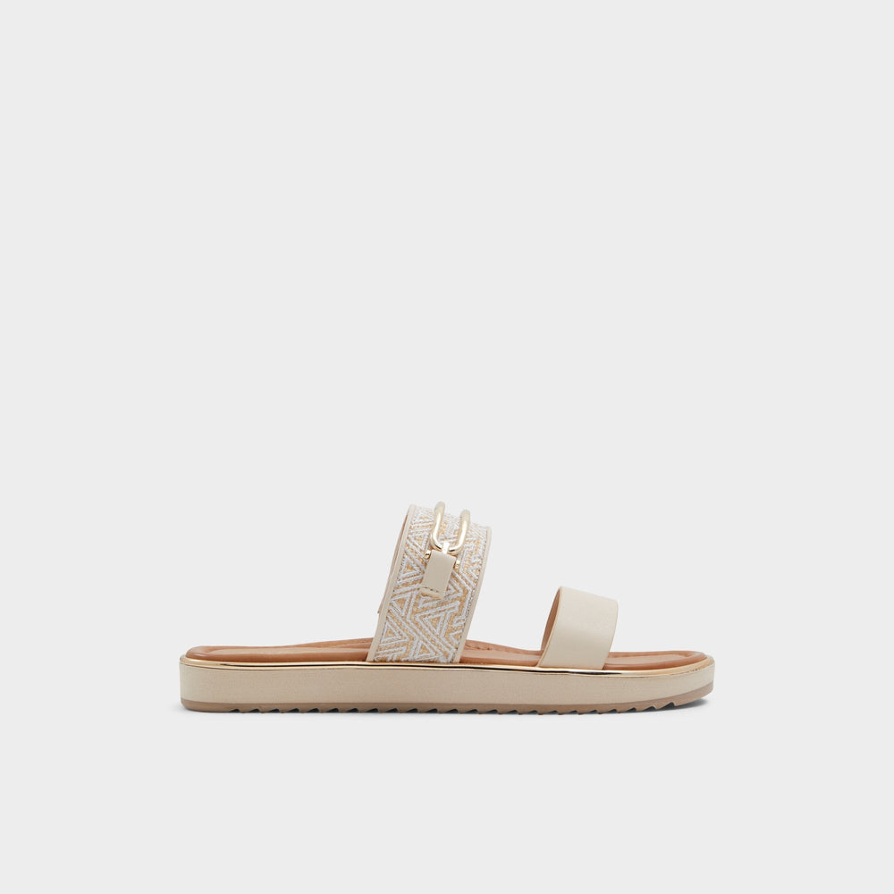 Footbed sandal Lagoon Other Beige Synthetic Print Women's Footbed sandals - Slide sandal