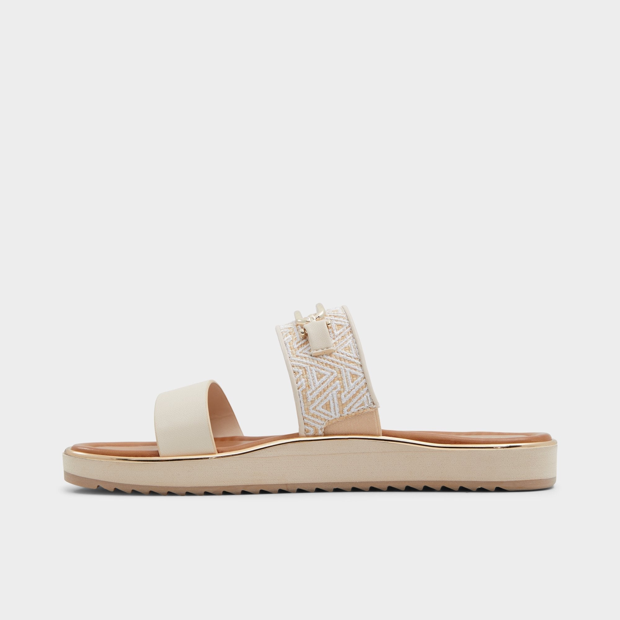Footbed sandal Lagoon Other Beige Synthetic Print Women's Footbed sandals - Slide sandal