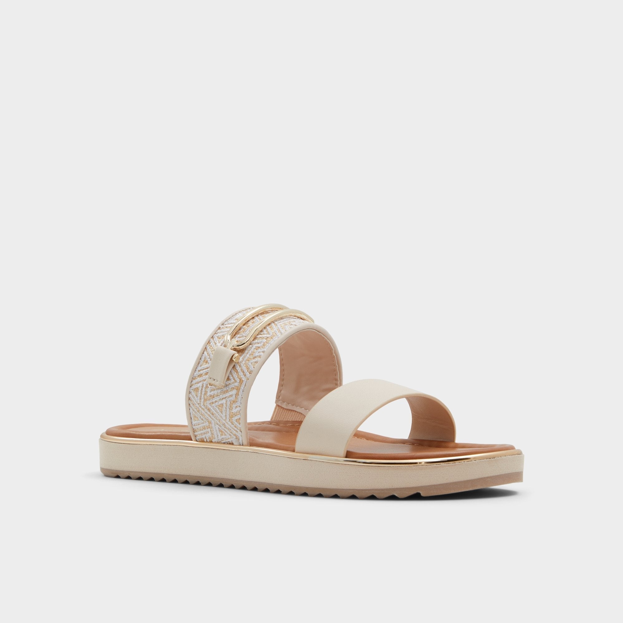 Footbed sandal Lagoon Other Beige Synthetic Print Women's Footbed sandals - Slide sandal