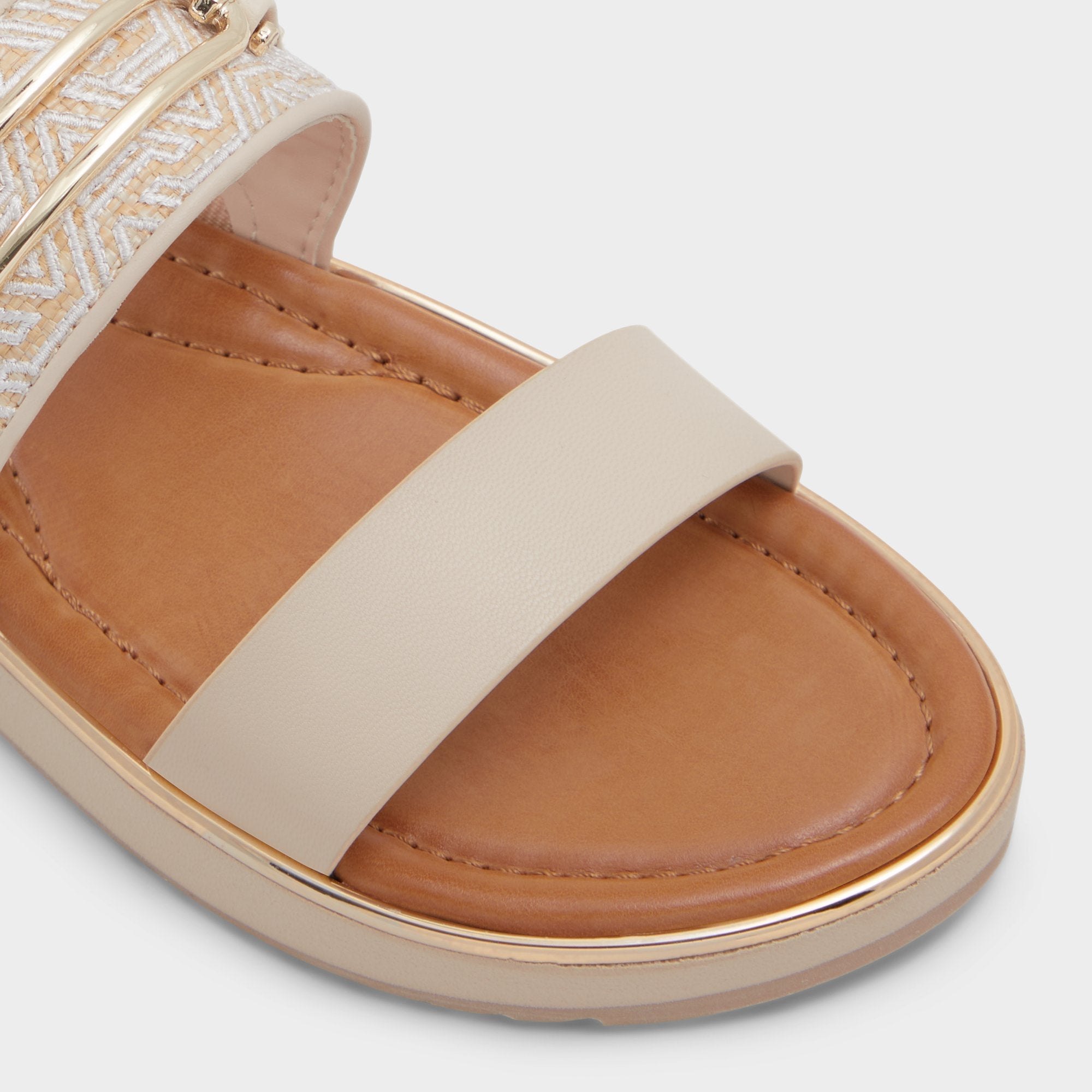 Footbed sandal Lagoon Other Beige Synthetic Print Women's Footbed sandals - Slide sandal