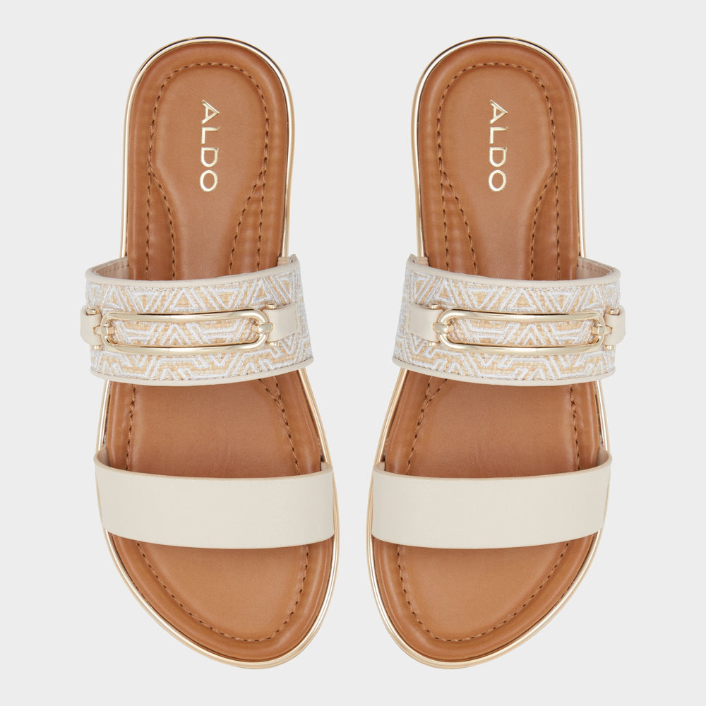 Footbed sandal Lagoon Other Beige Synthetic Print Women's Footbed sandals - Slide sandal