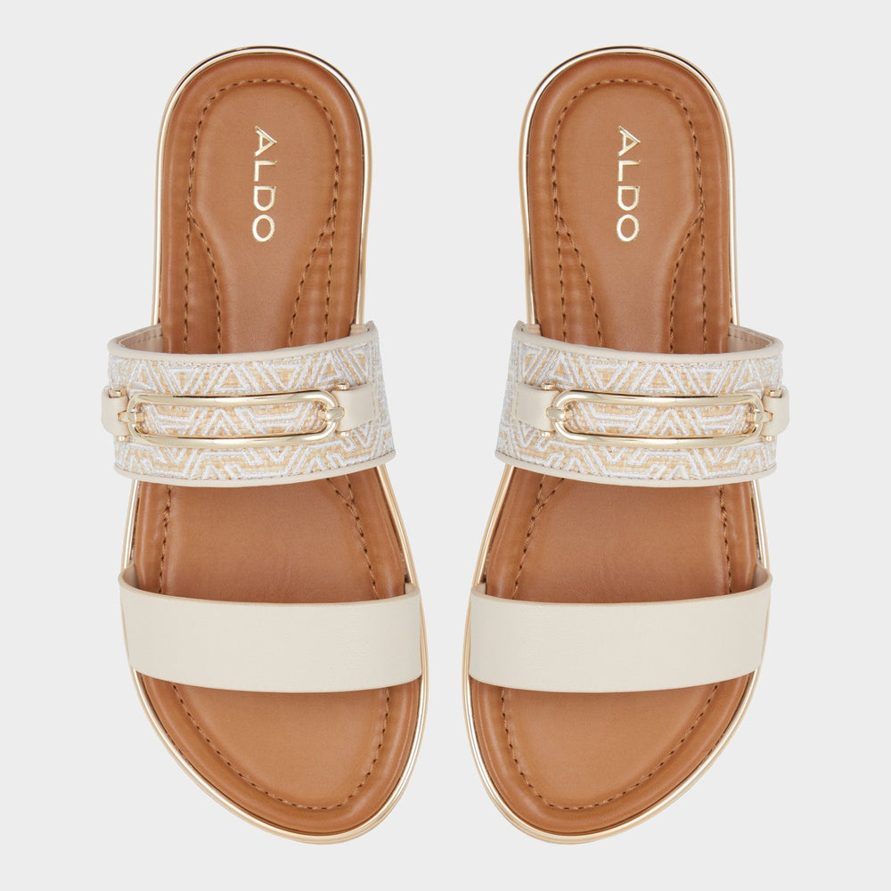 Footbed sandal Lagoon Other Beige Synthetic Print Women's Footbed sandals - Slide sandal