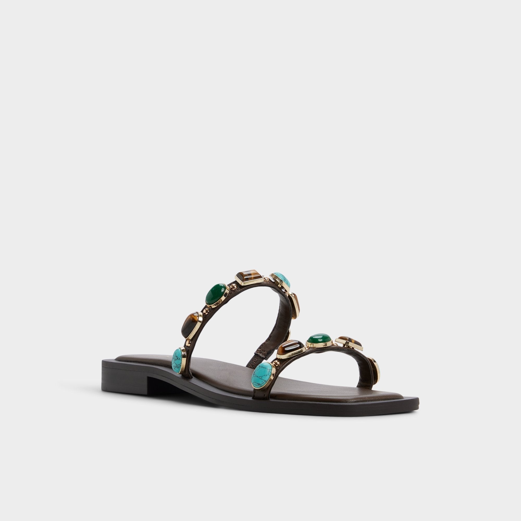 Sapphira in Dark Brown 14189967 - Slide sandal