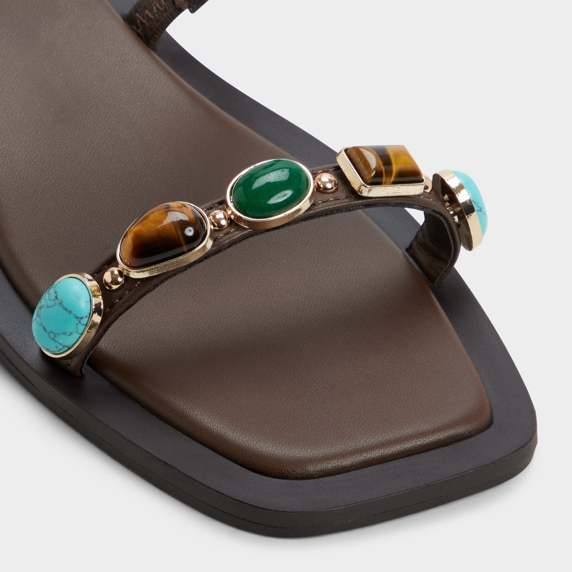 Sapphira in Dark Brown 14189967 - Slide sandal