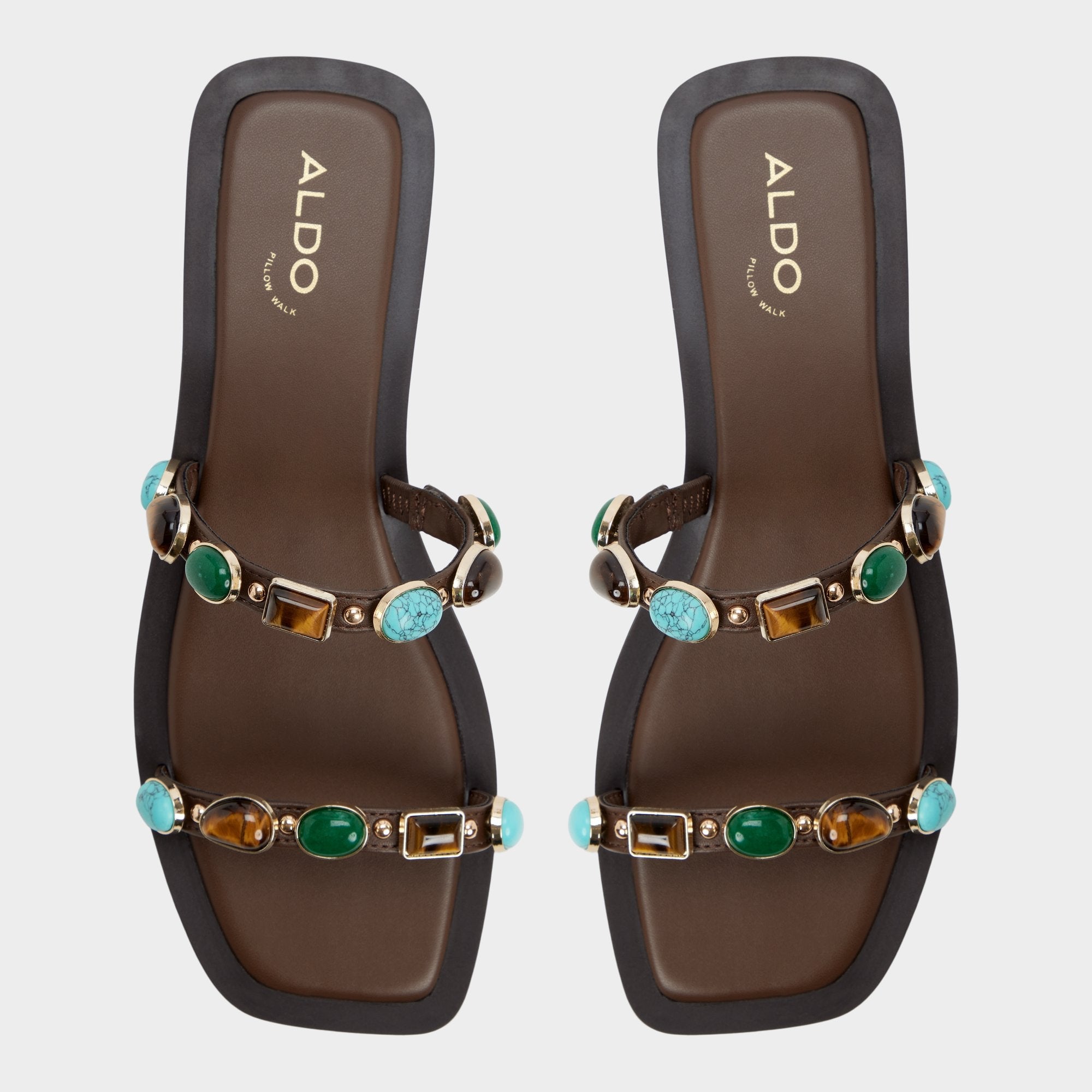 Sapphira in Dark Brown 14189967 - Slide sandal