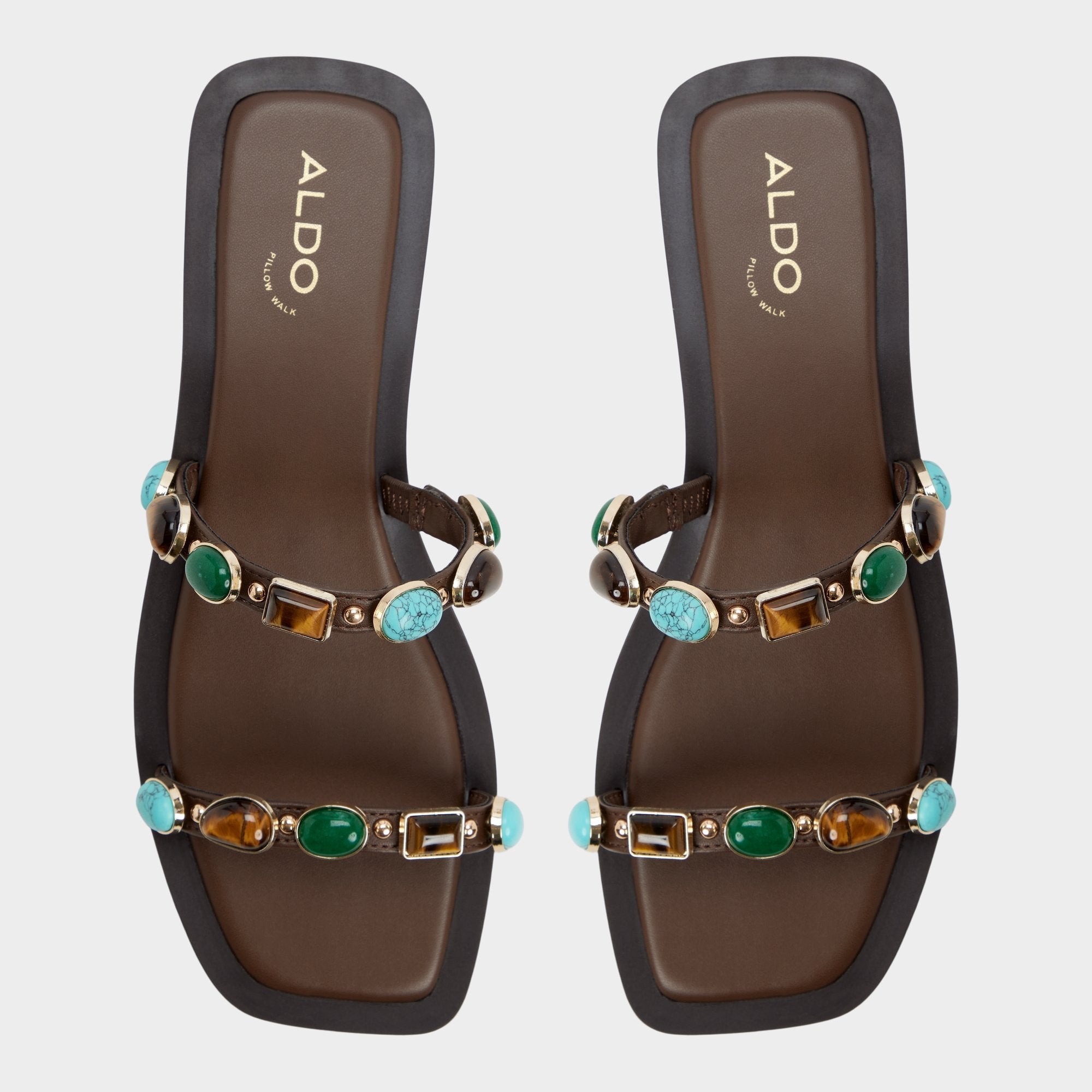 Sapphira in Dark Brown 14189967 - Slide sandal