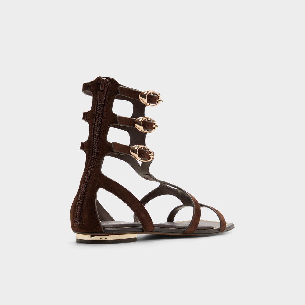 Marisea in Dark Brown - Gladiator sandal