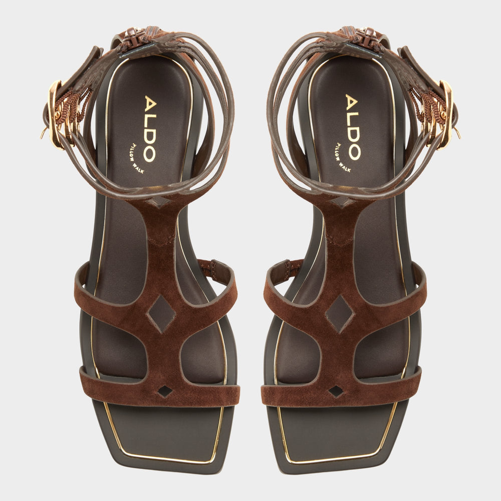 Marisea in Dark Brown - Gladiator sandal