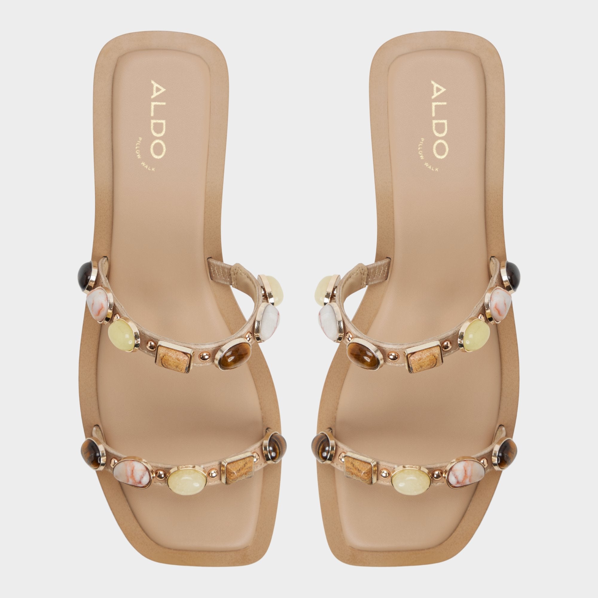 Sapphira in Medium Beige 14213541 - Slide sandal