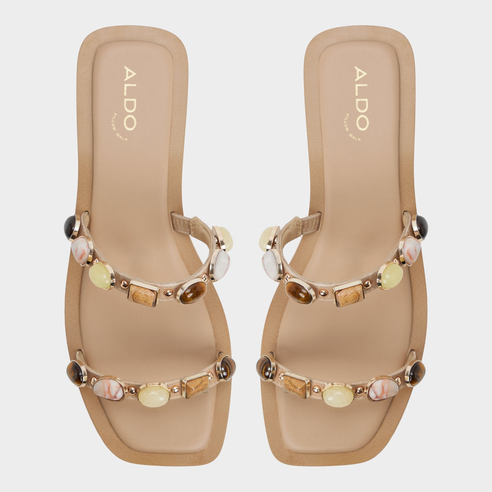 Sapphira in Medium Beige 14213541 - Slide sandal