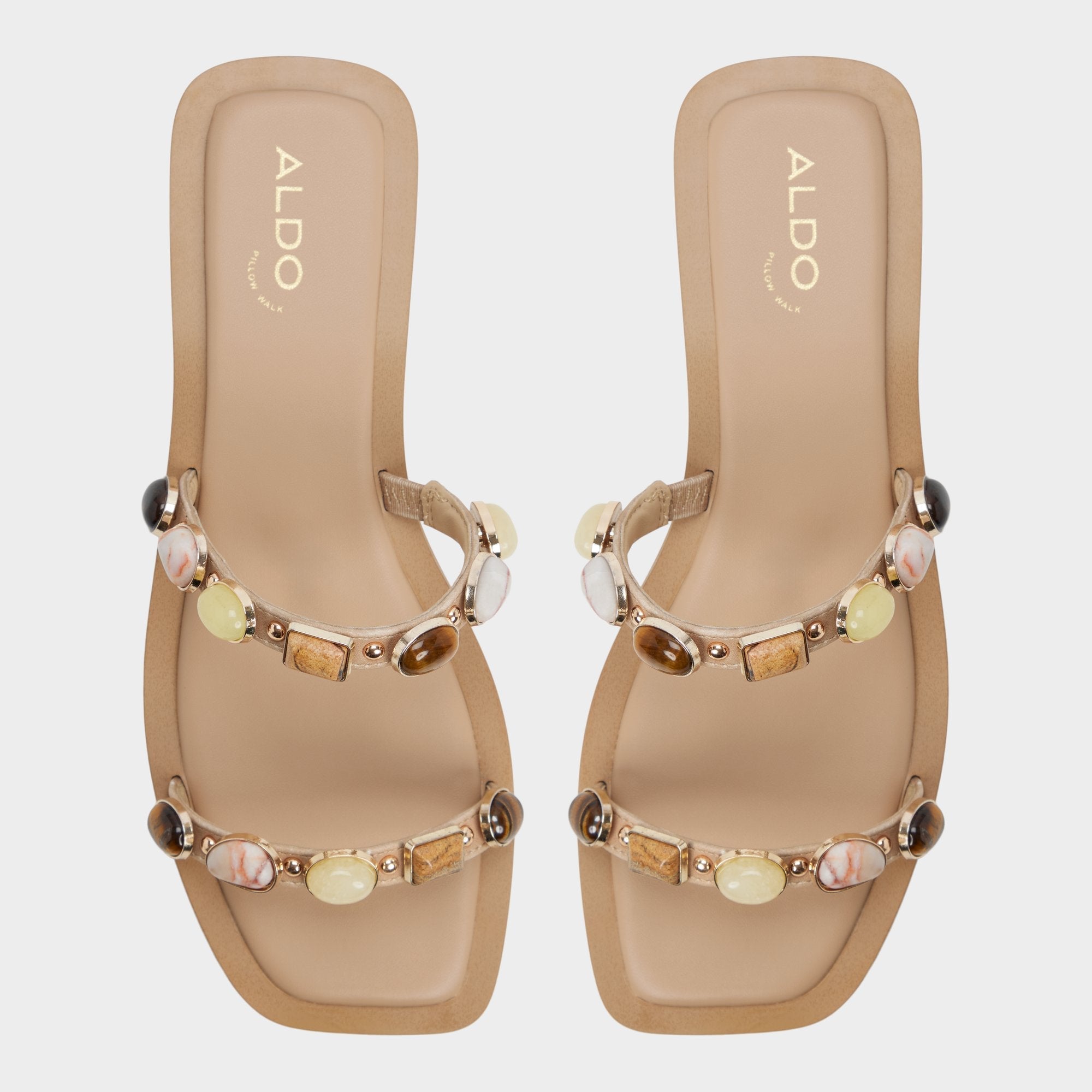 Sapphira in Medium Beige 14213541 - Slide sandal