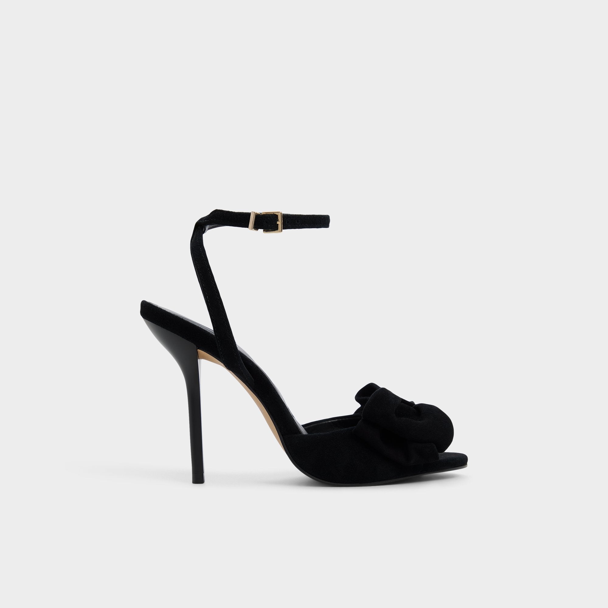 Tinsletta in Other Black - Strappy heeled sandal Stiletto heel
