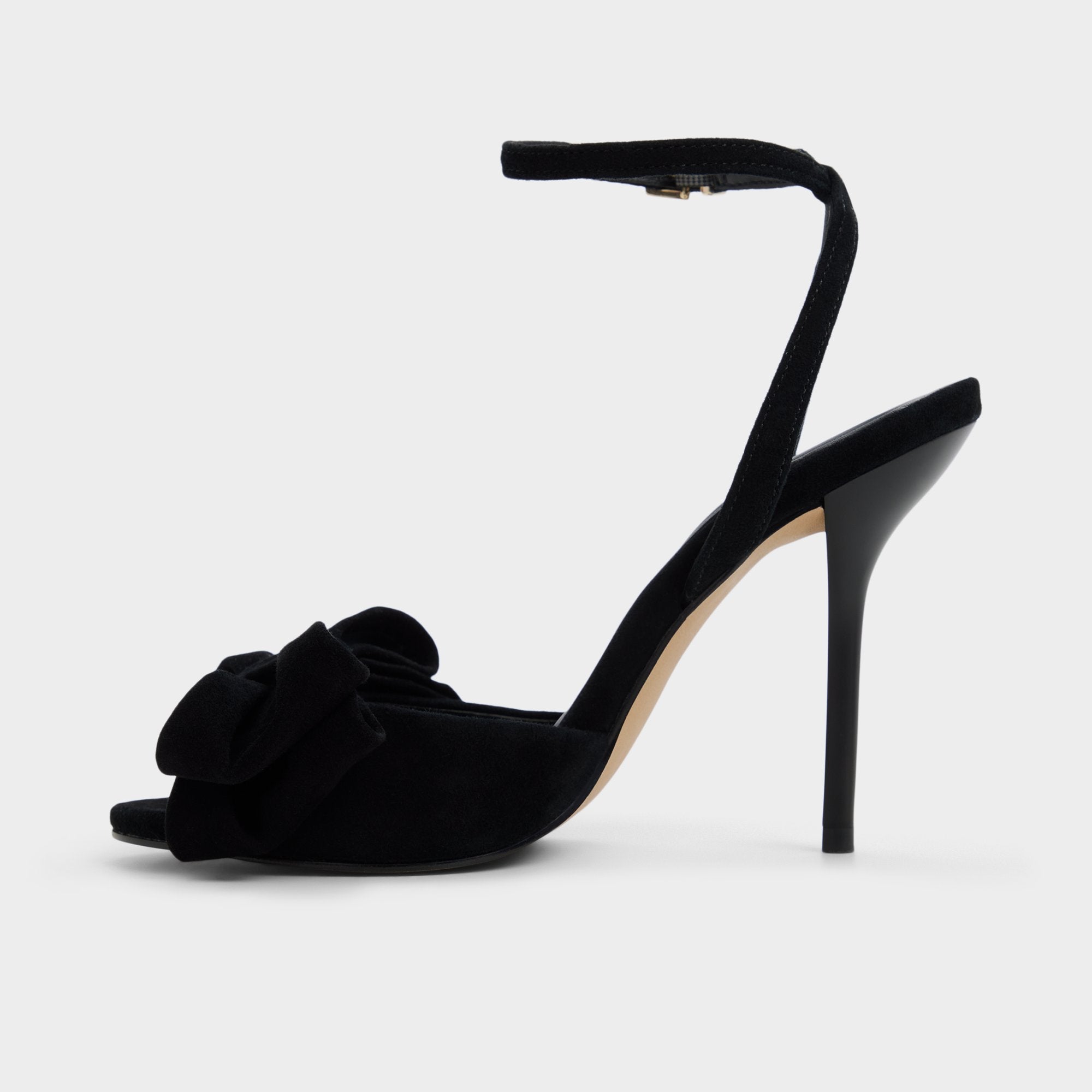 Tinsletta in Other Black - Strappy heeled sandal Stiletto heel