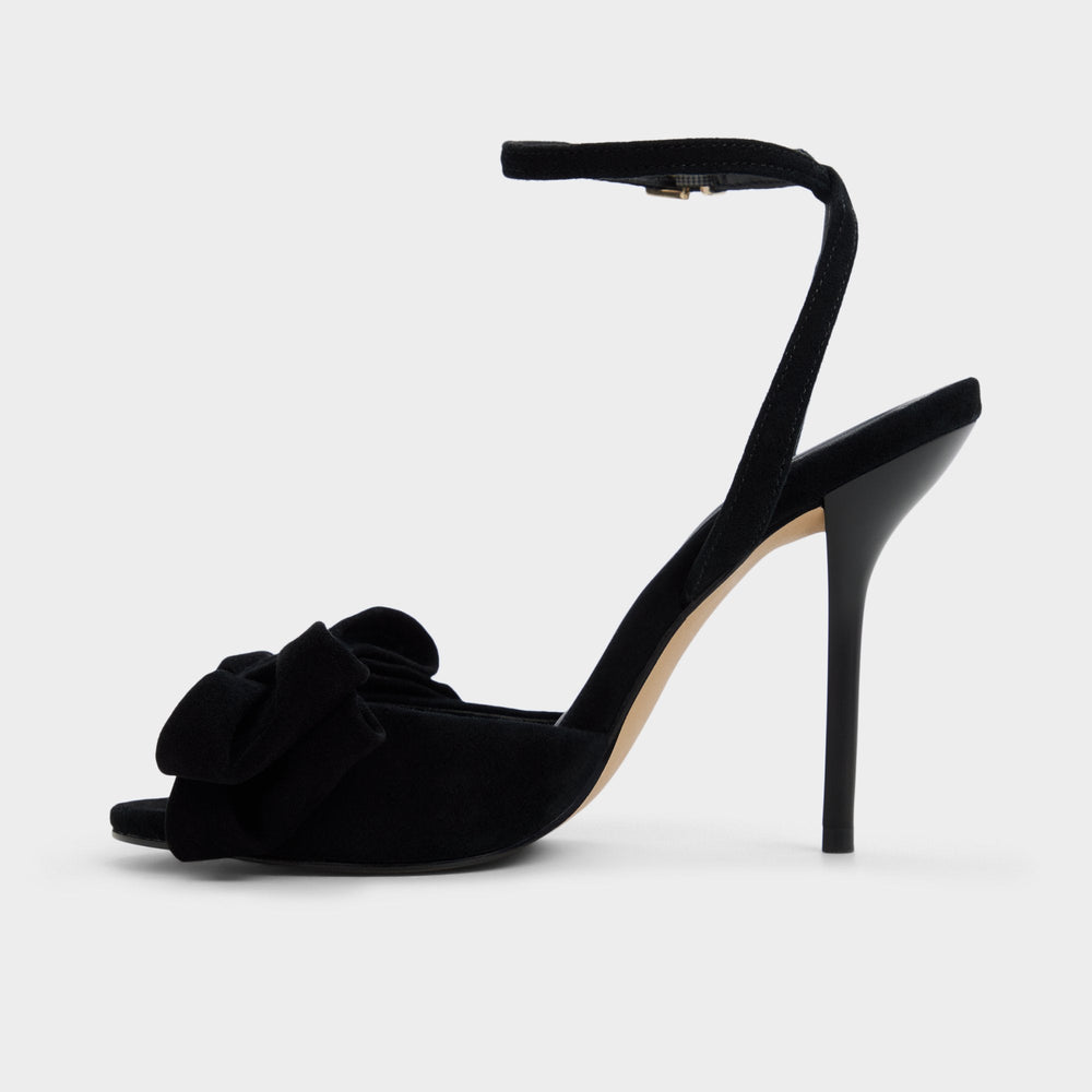 Tinsletta in Other Black - Strappy heeled sandal Stiletto heel
