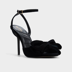 Tinsletta in Other Black - Strappy heeled sandal Stiletto heel