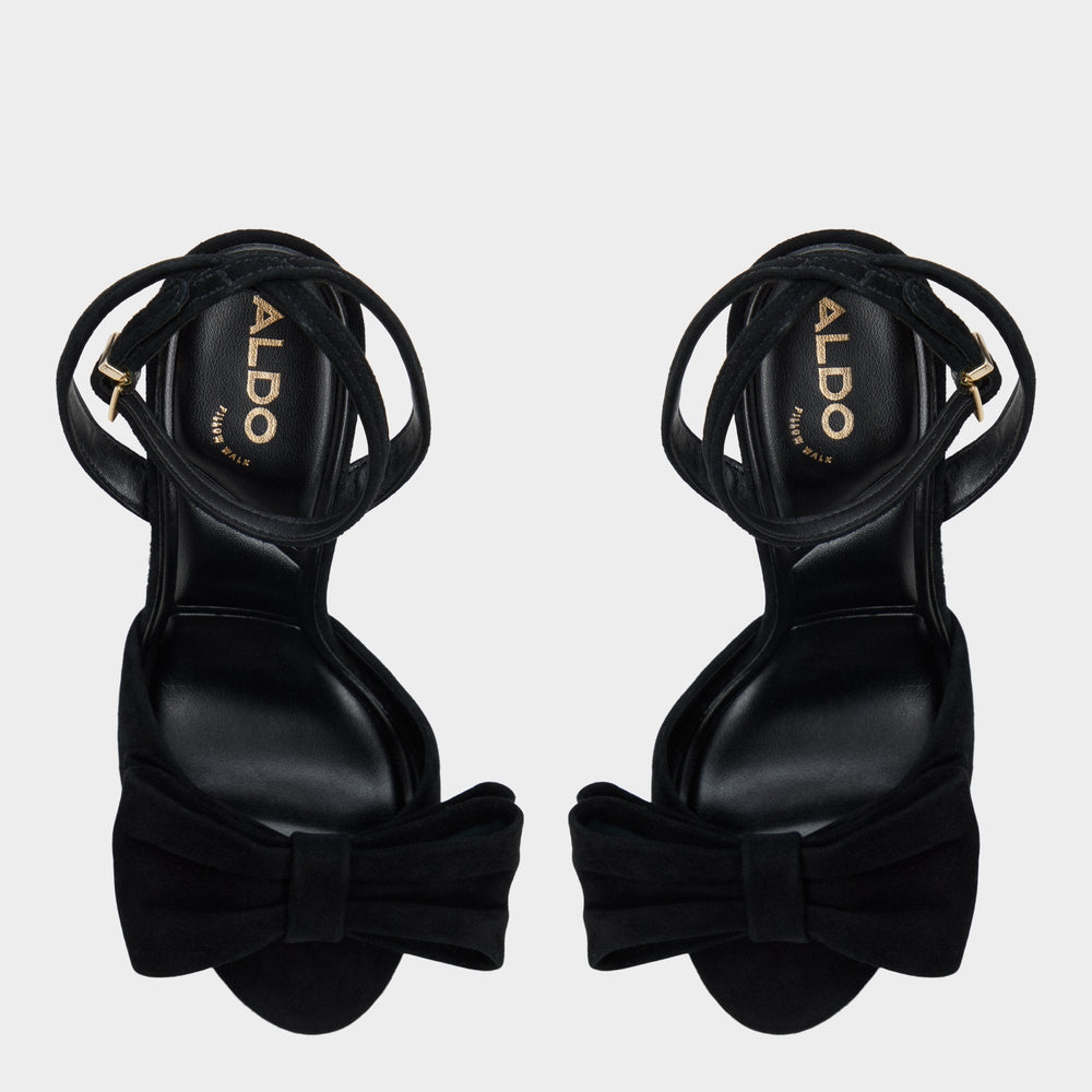 Tinsletta in Other Black - Strappy heeled sandal Stiletto heel