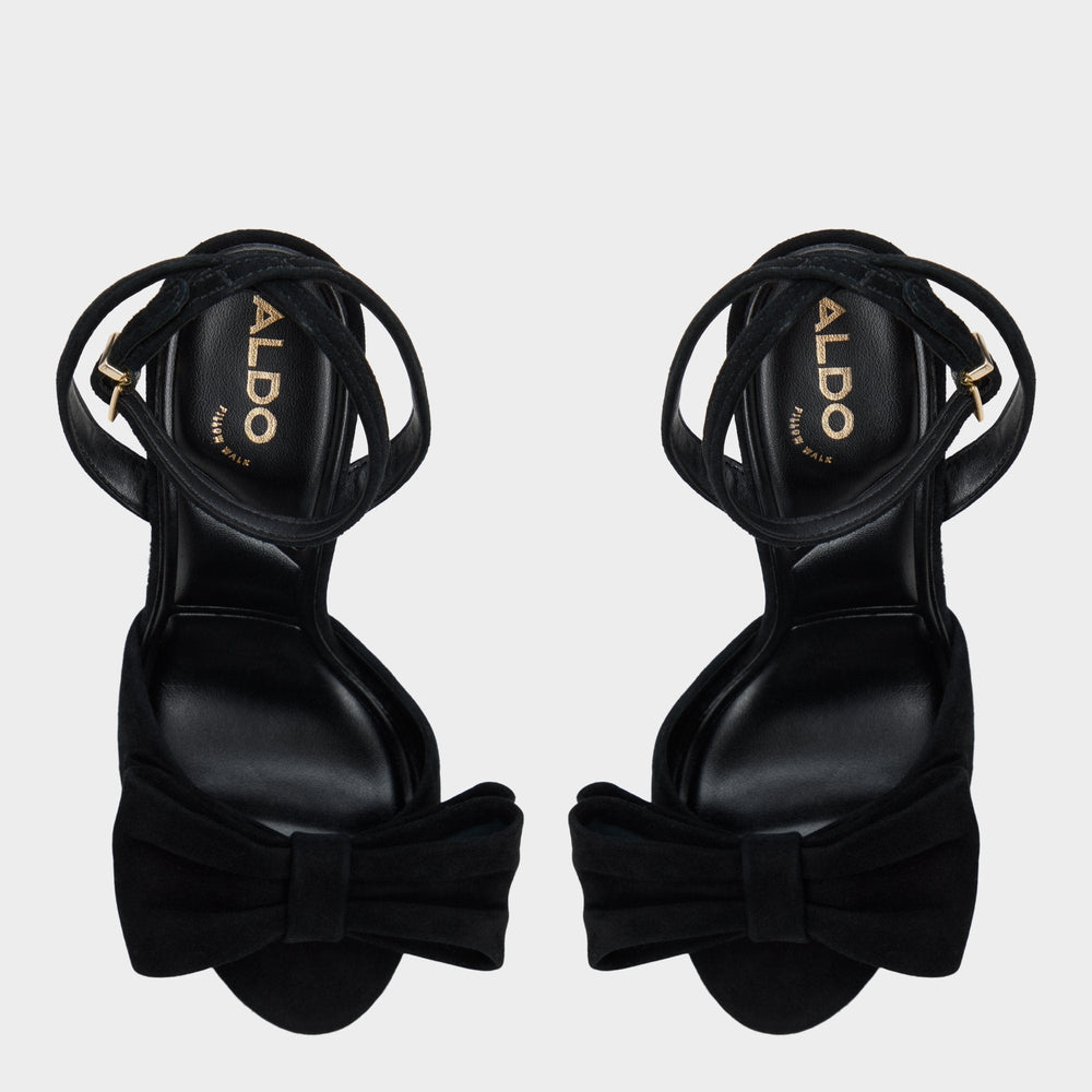 Tinsletta in Other Black - Strappy heeled sandal Stiletto heel