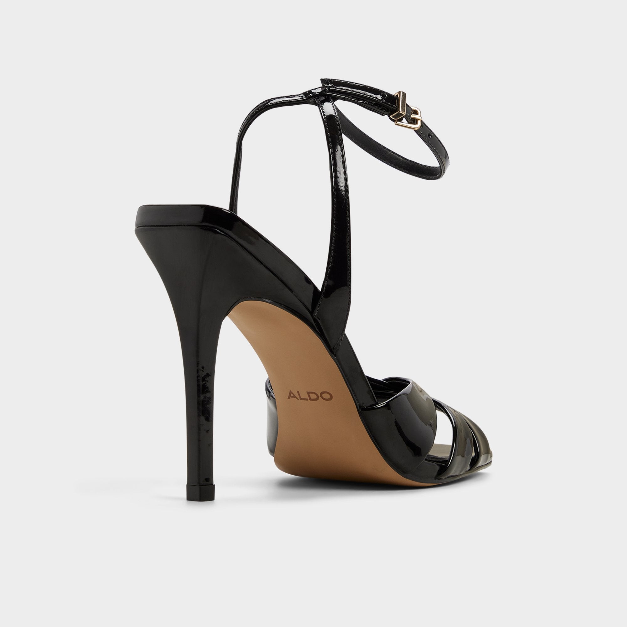 Stiletto heel Meteora in Black - Strappy heeled sandal