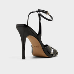 Stiletto heel Meteora in Black - Strappy heeled sandal