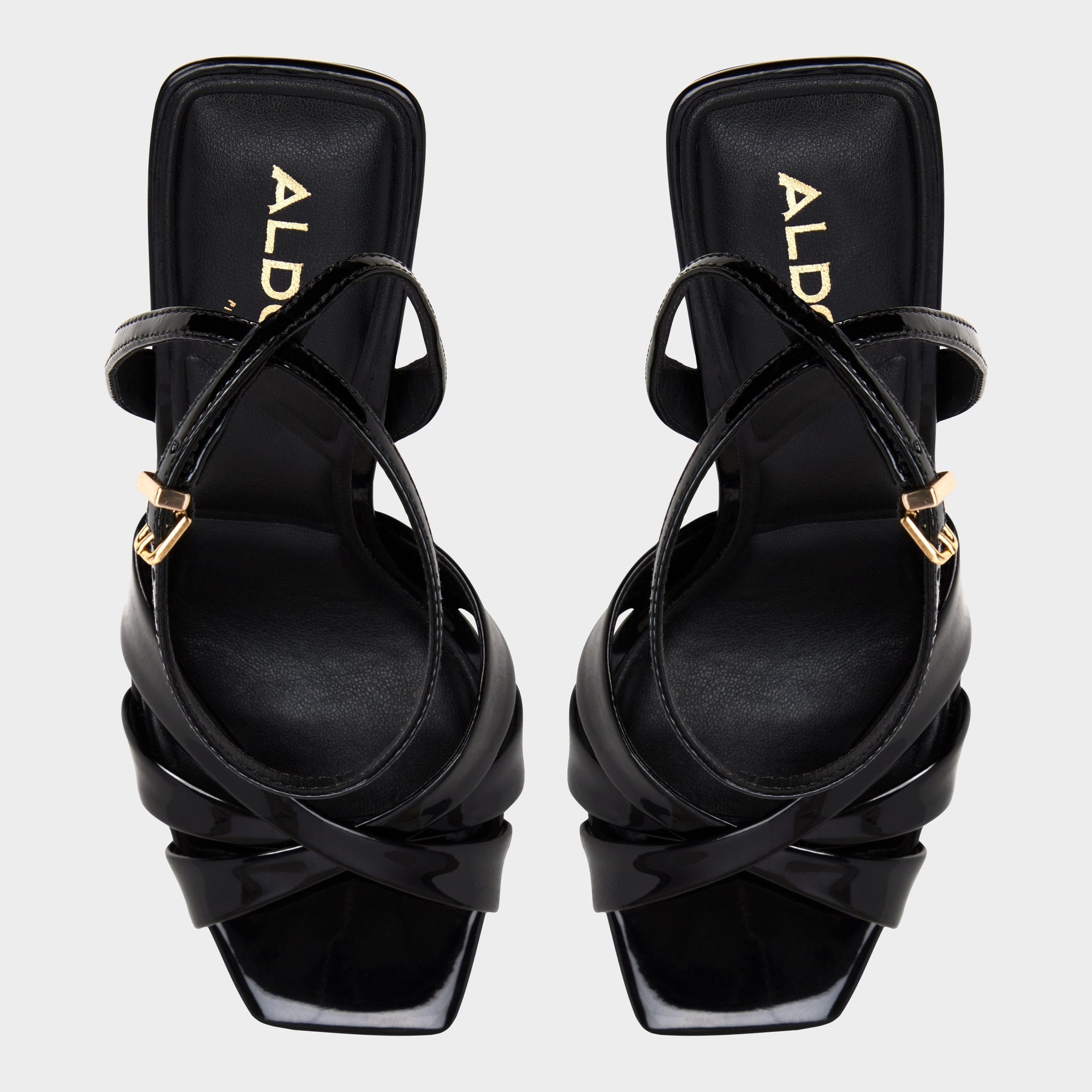 Stiletto heel Meteora in Black - Strappy heeled sandal