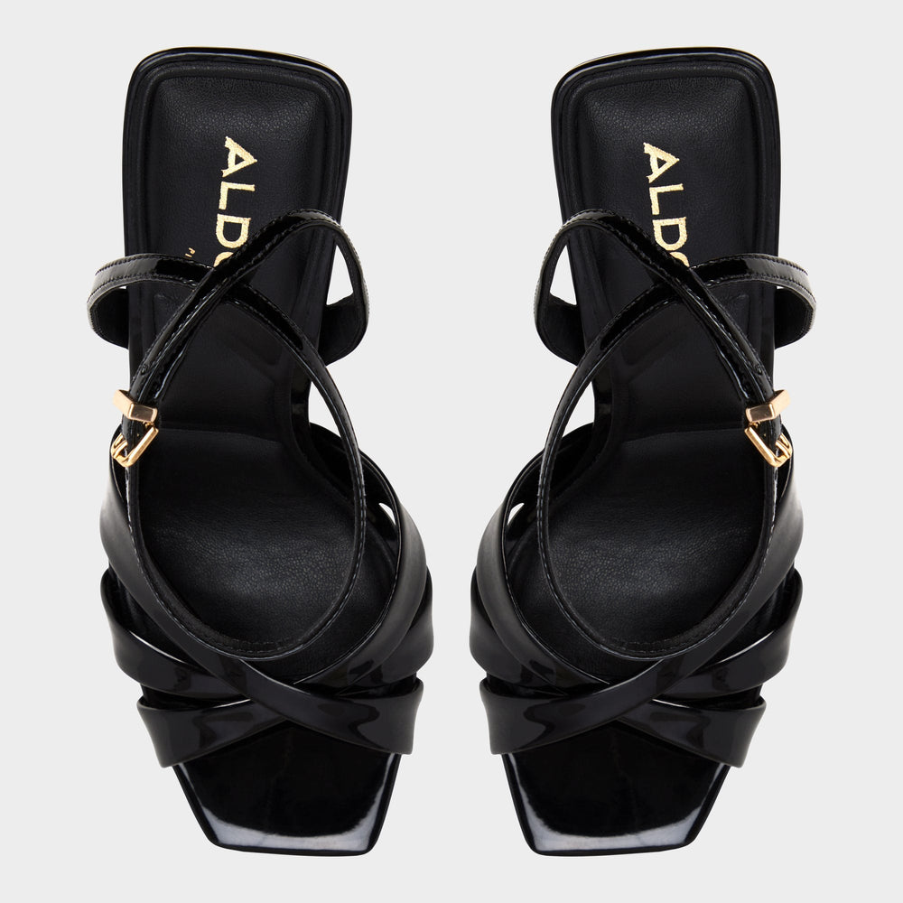 Stiletto heel Meteora in Black - Strappy heeled sandal